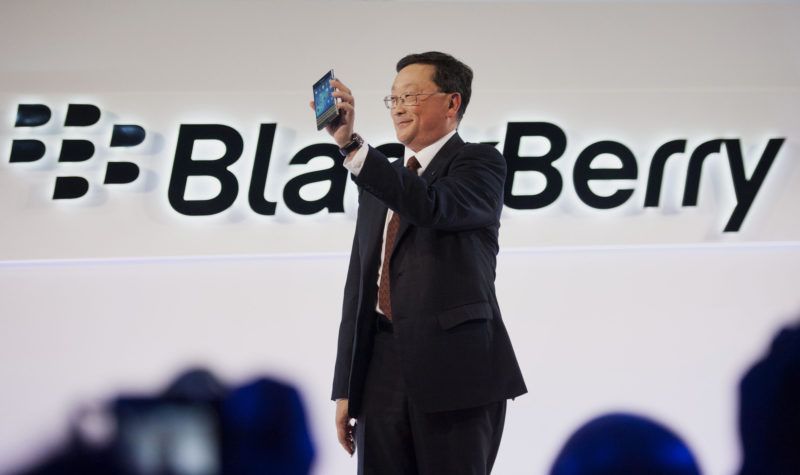 Image Blackberry ltd. unveils the square screened passport smartphone
