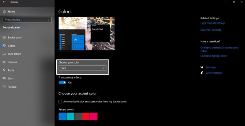 Cara Menggunakan Fitur Dark Mode Pada Windows 10