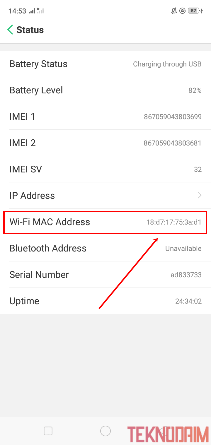 Cara Mengetahui MAC Address HP Android