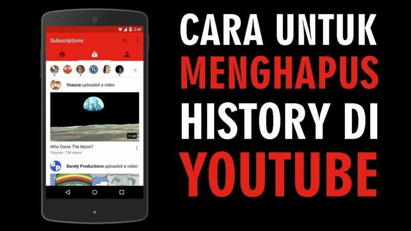 Cara Menghapus History YouTube di Smartphone