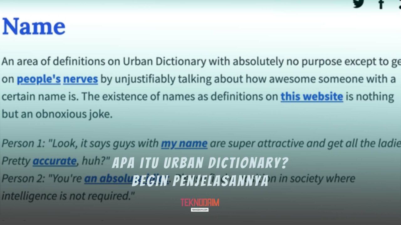 Urban Dictionary Adalah