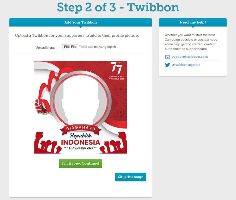 4 Cara Membuat Twibbon Khusus untuk HUT RI yang Ke-77!