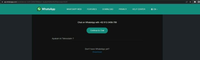 Cara Buat Link WhatsApp Langsung ke Chat Pribadi, Terbaru 2022