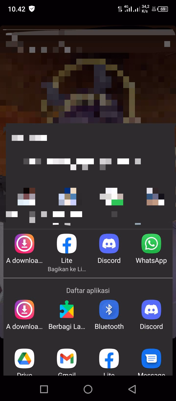 Pilih Menu Bagikan Story