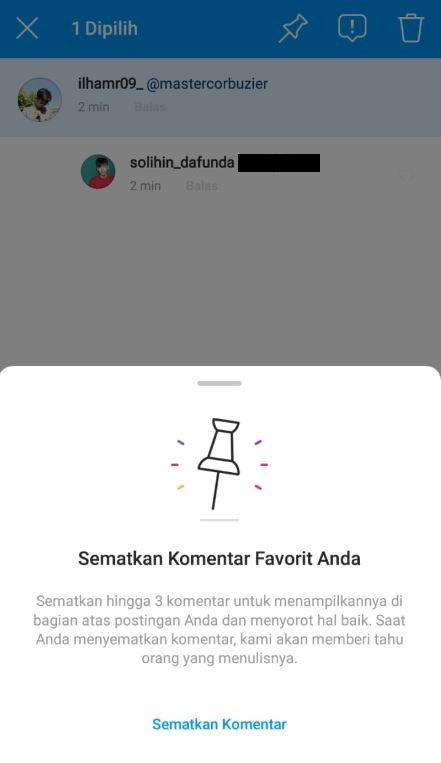 Komentar Di Instagram Bisa Di Pin By Teknodaim