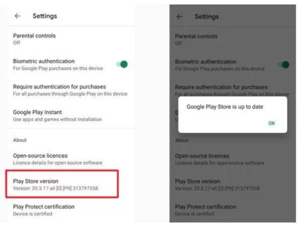 google play update download