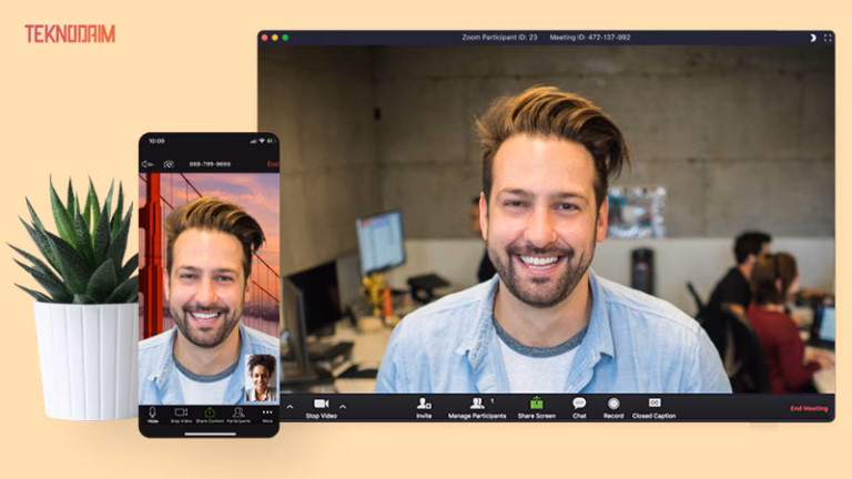 Cara Menggantikan Background Di Zoom Hp
