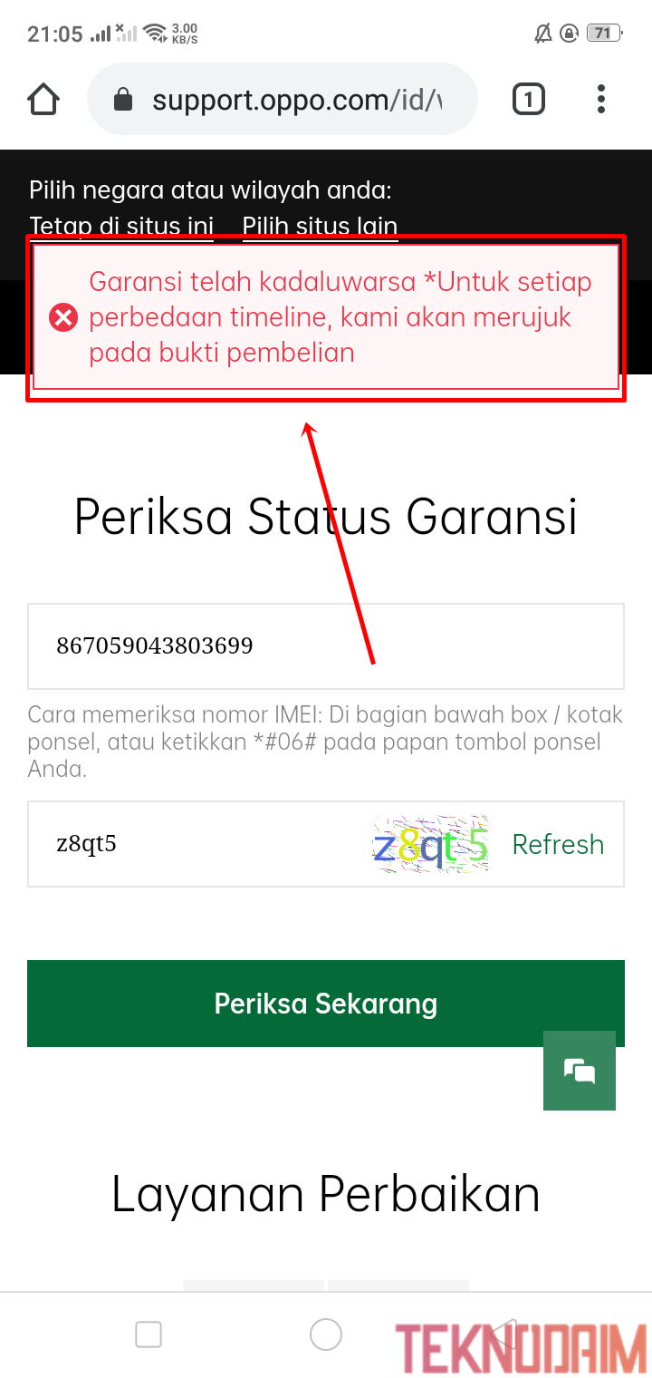 Cara Cek Garansi OPPO Secara Online dengan Mudah