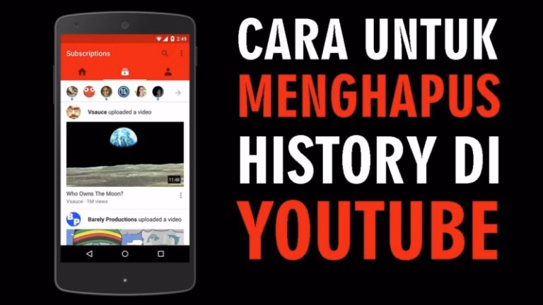 Cara Menghapus History Youtube Di Smartphone