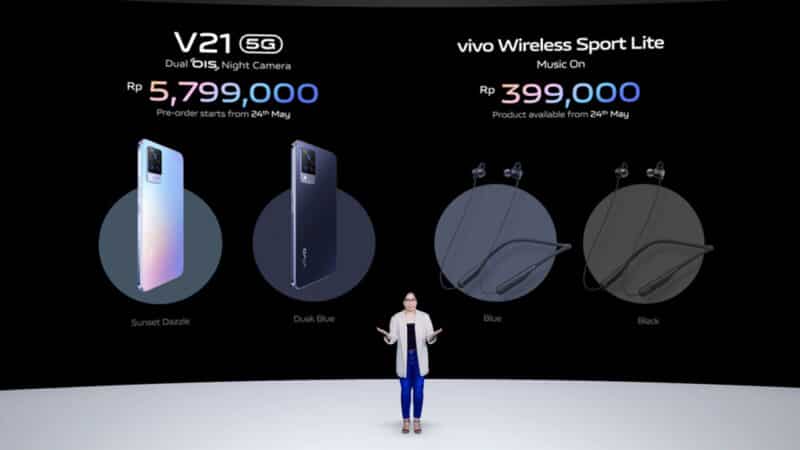 Spesifikasi dan Harga V   ivo V21 5G di Indonesia - Teknodaim.com