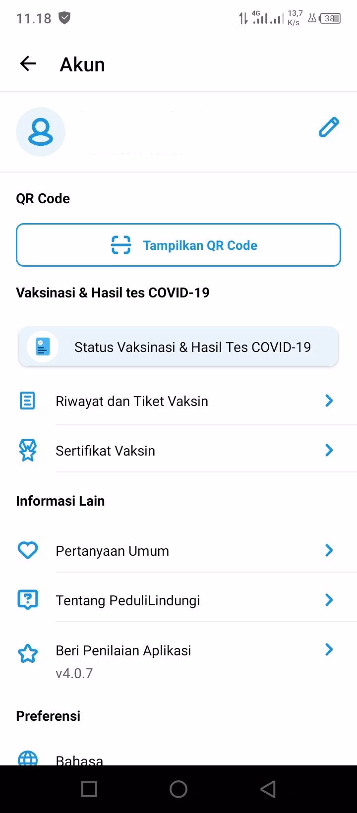 Buka Menu Profil