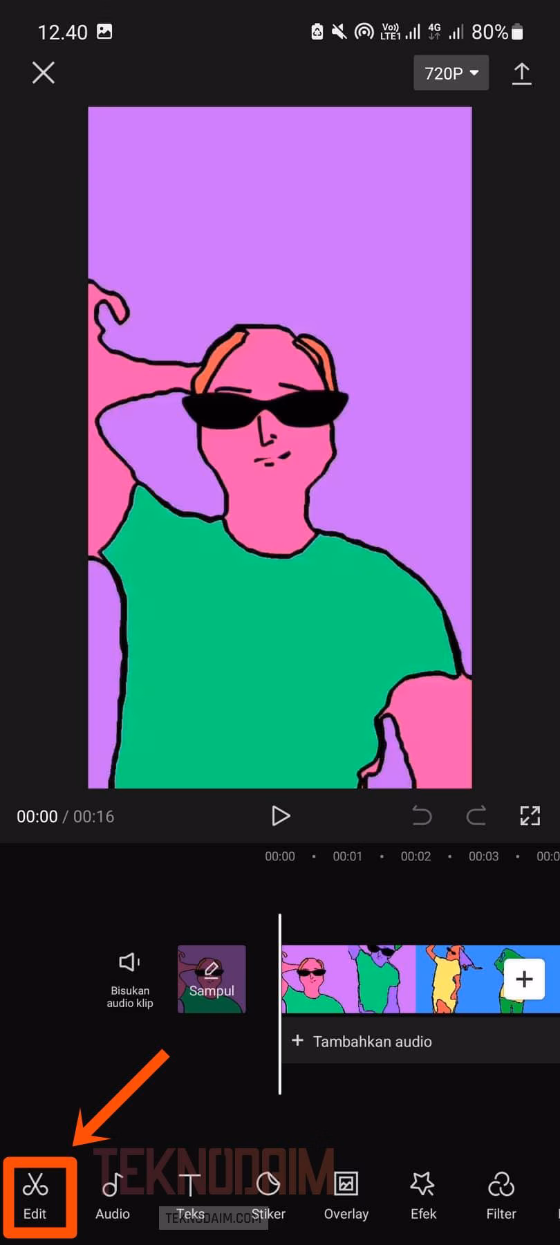 Aplikasi Menghilangkan Filter Rotoscope (2)