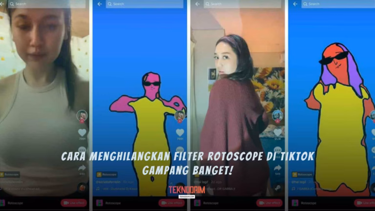 Cara Menghilangkan Filter Rotoscope Di Tiktok