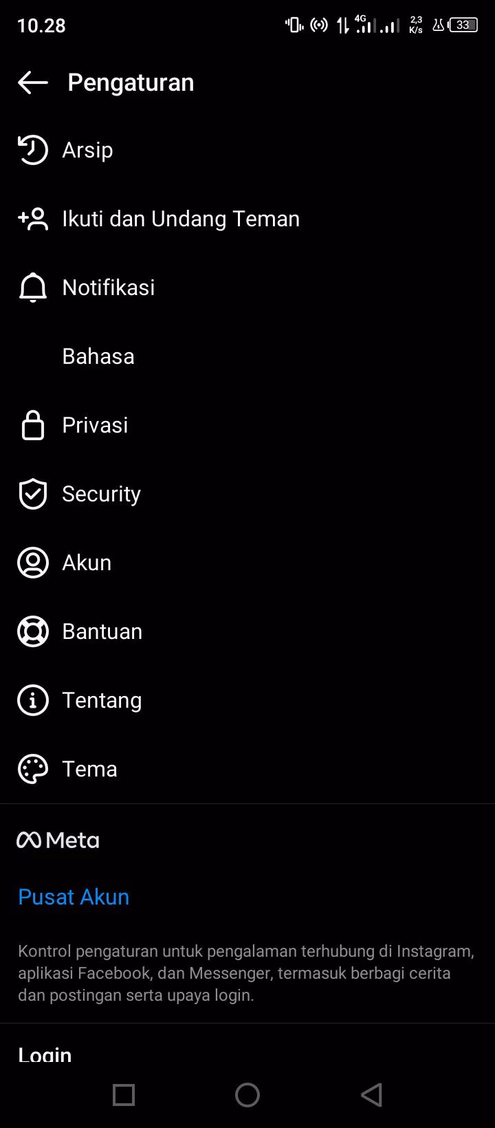 Klik Pengaturan