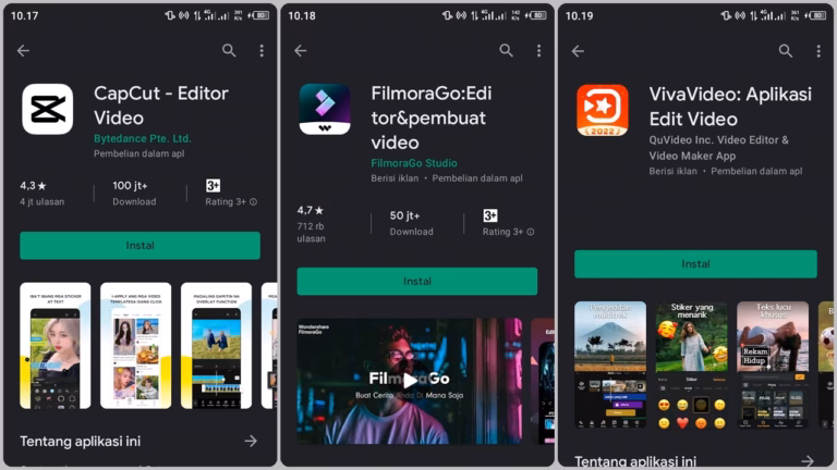 Rekomendasi Aplikasi Yang Cocok Untuk Menggabungkan Video