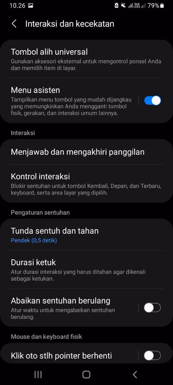 3 Cara Mengambil Screenshot di HP Samsung Galaxy A12 6 Buka Menu Interaction And Dexterity