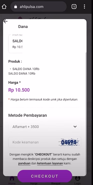 Masukkan Nomor Dan Nominal Dana Kamu