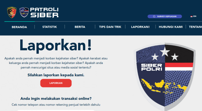 Laporkan Ke Patroli Siber