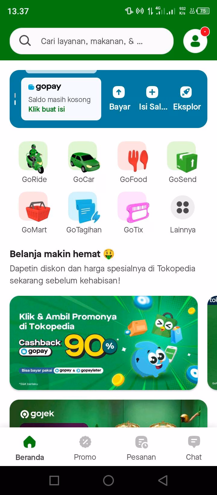 Cara Cek Riwayat Transaksi Gojek dengan Mudah dan Cepat 3 Buka Aplikasi Gojek