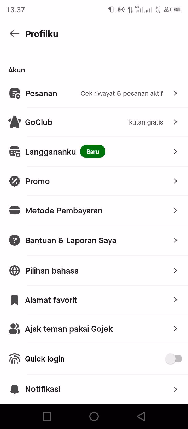 Cara Cek Riwayat Transaksi Gojek dengan Mudah dan Cepat 4 Masuk Ke My Profile