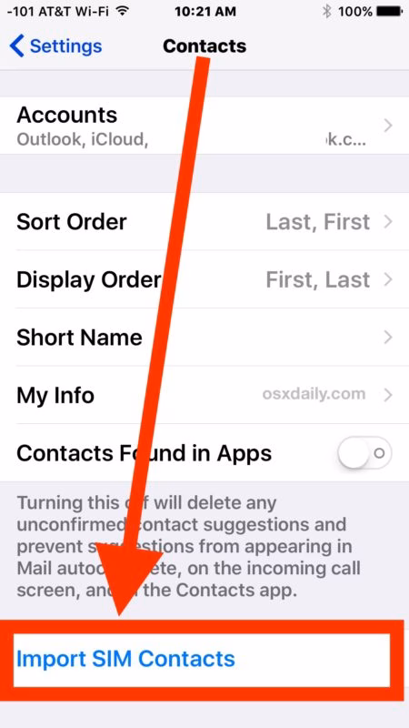 4 Cara Memindahkan Kontak dari Android ke iPhone 6 Pilih Import Sim Contacts