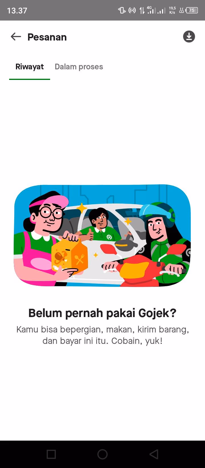 Cara Cek Riwayat Transaksi Gojek dengan Mudah dan Cepat 5 Pilih Menu My Orders