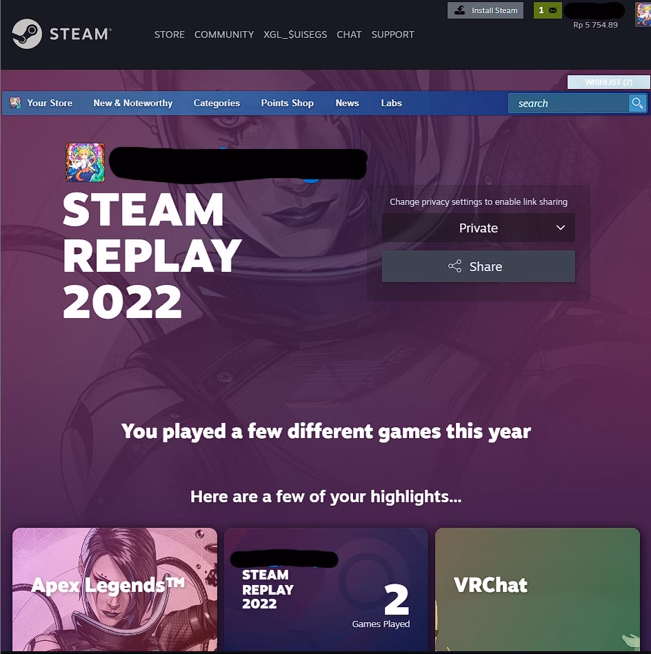 Cara Cek Steam Replay 2022, Pamerkan Aktivitasmu di Steam! 5 Bagikan Steam Replay Milikmu!