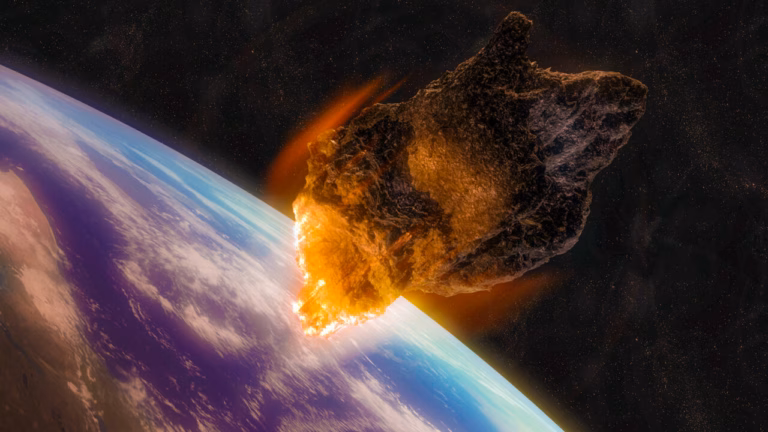 Gambaran Asteroid Yang Jatuh (free4kwallpapers.com)