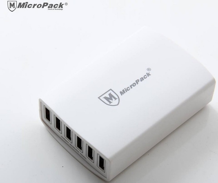 Charger MICROPACK dengan 6 port (review.bukalapak.com)
