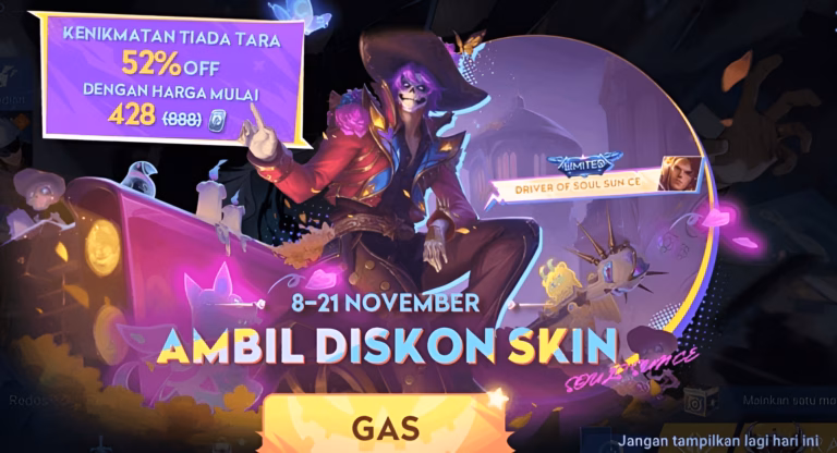 Honor of Kings Keluarkan Skin Baru Edisi Terbatas. Diskon Hingga 52% 8 Honor of Kings Keluarkan Skin Baru Edisi Terbatas. Diskon Hingga 52%