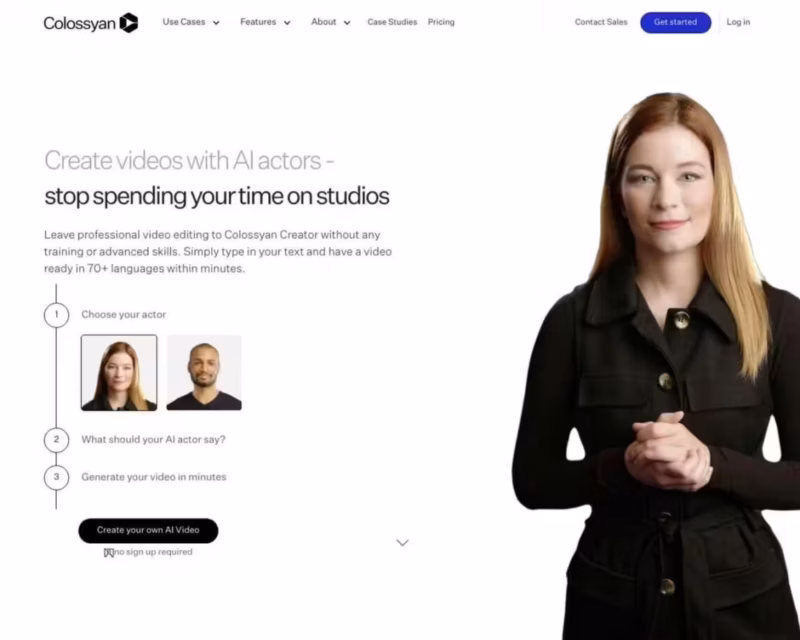 7 Rekomendasi AI Video Generator Terbaik 7 AI Video Generator: Colossyan