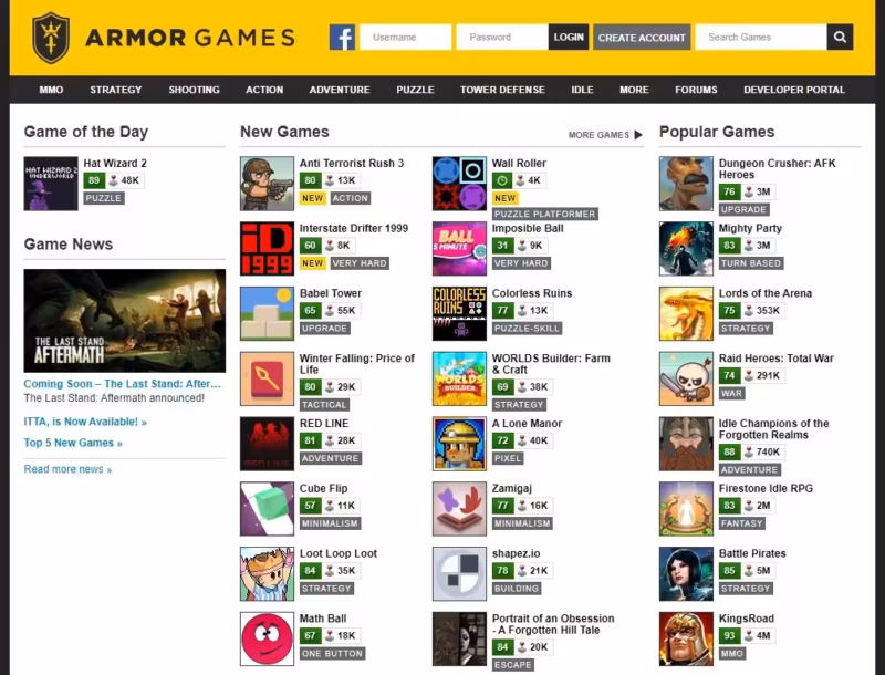 Rekomendasi Website Game Online Gratis untuk di PC/Laptop