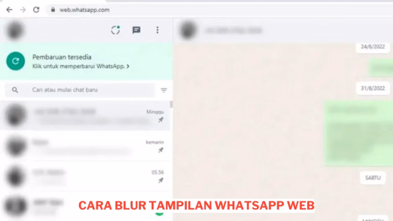 Cara Blur Tampilan WhatsApp Web Desktop Untuk Jaga Privasi 3 Cara Blur Tampilan WhatsApp Web Desktop Untuk Jaga Privasi