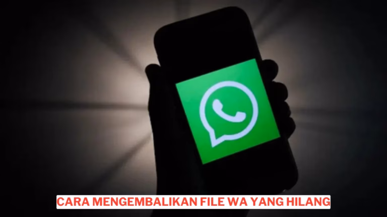 Cara Mengembalikan File Wa Yang Hilang