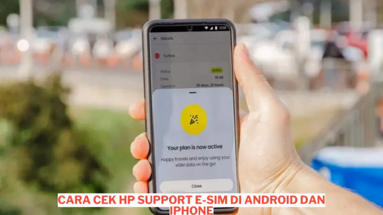 3 Cara Cek Hp Support E Sim Di Android Dan Iphone Praktis Dan Mudah